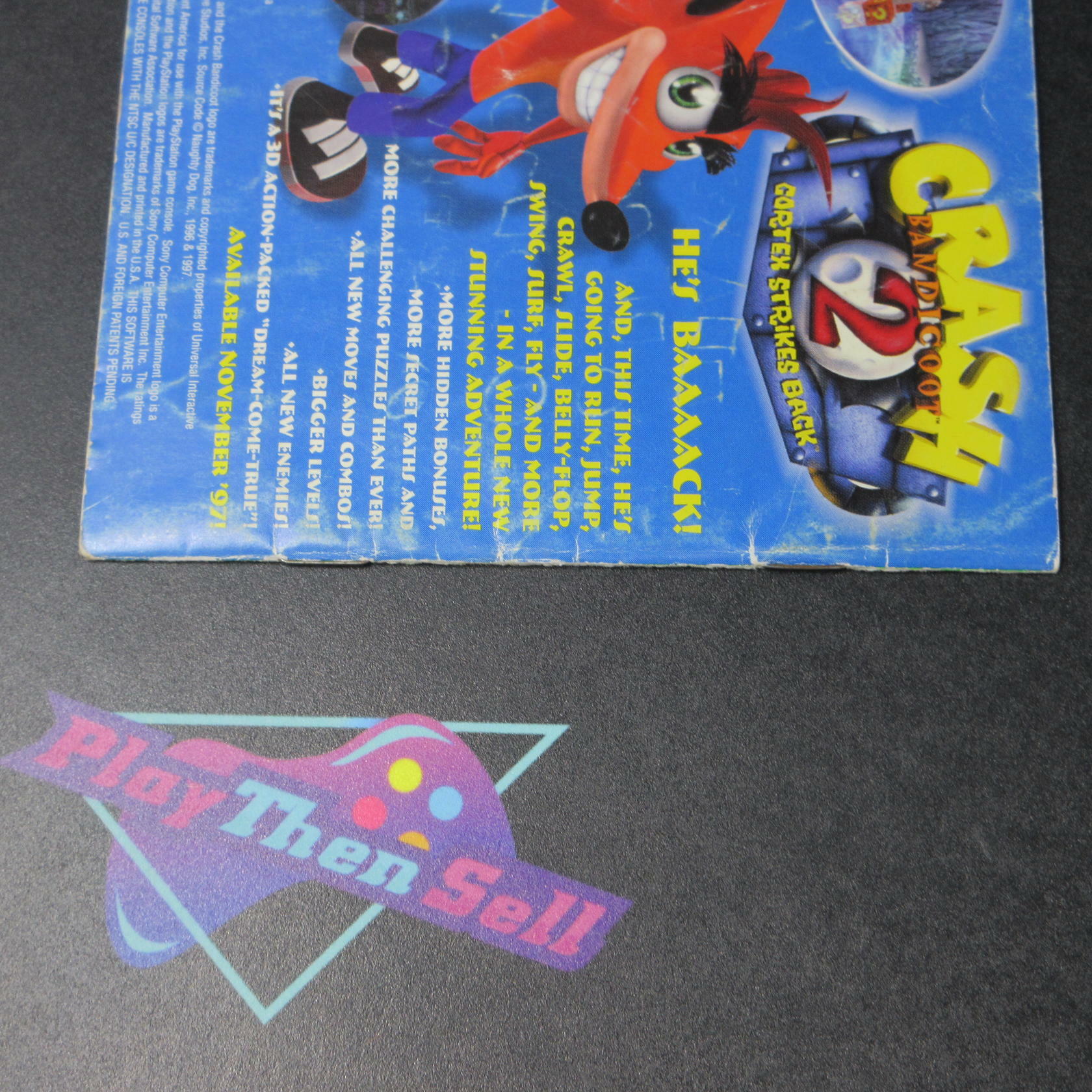 Crash Bandicoot PS1 PlayStation 1 GH Complete - Very Good