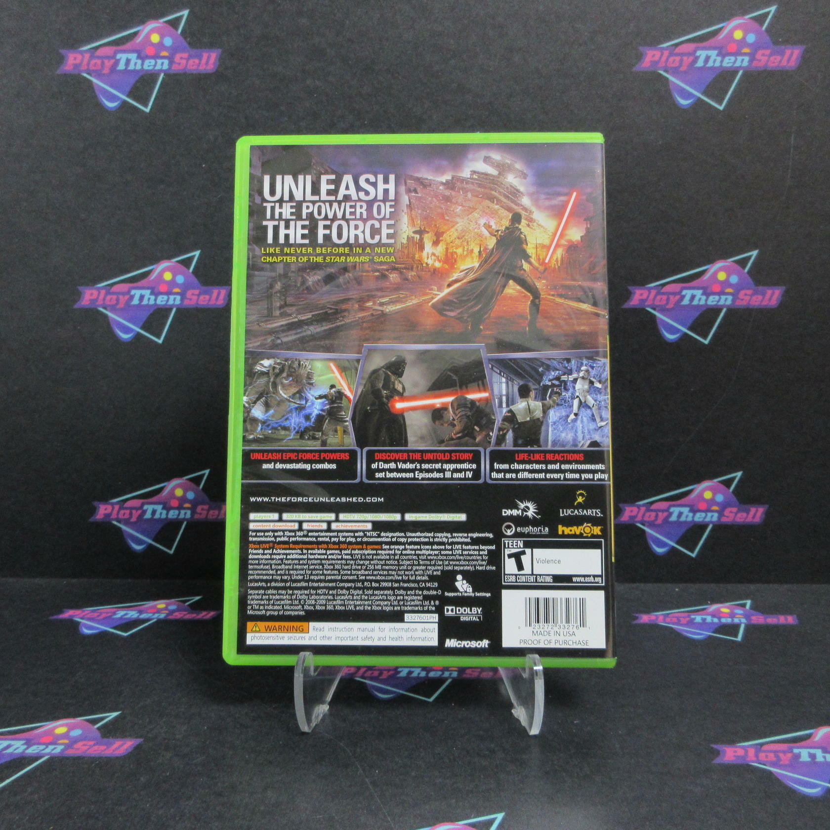 Star Wars the Force Unleashed Xbox 360 PH Complete - Excellent