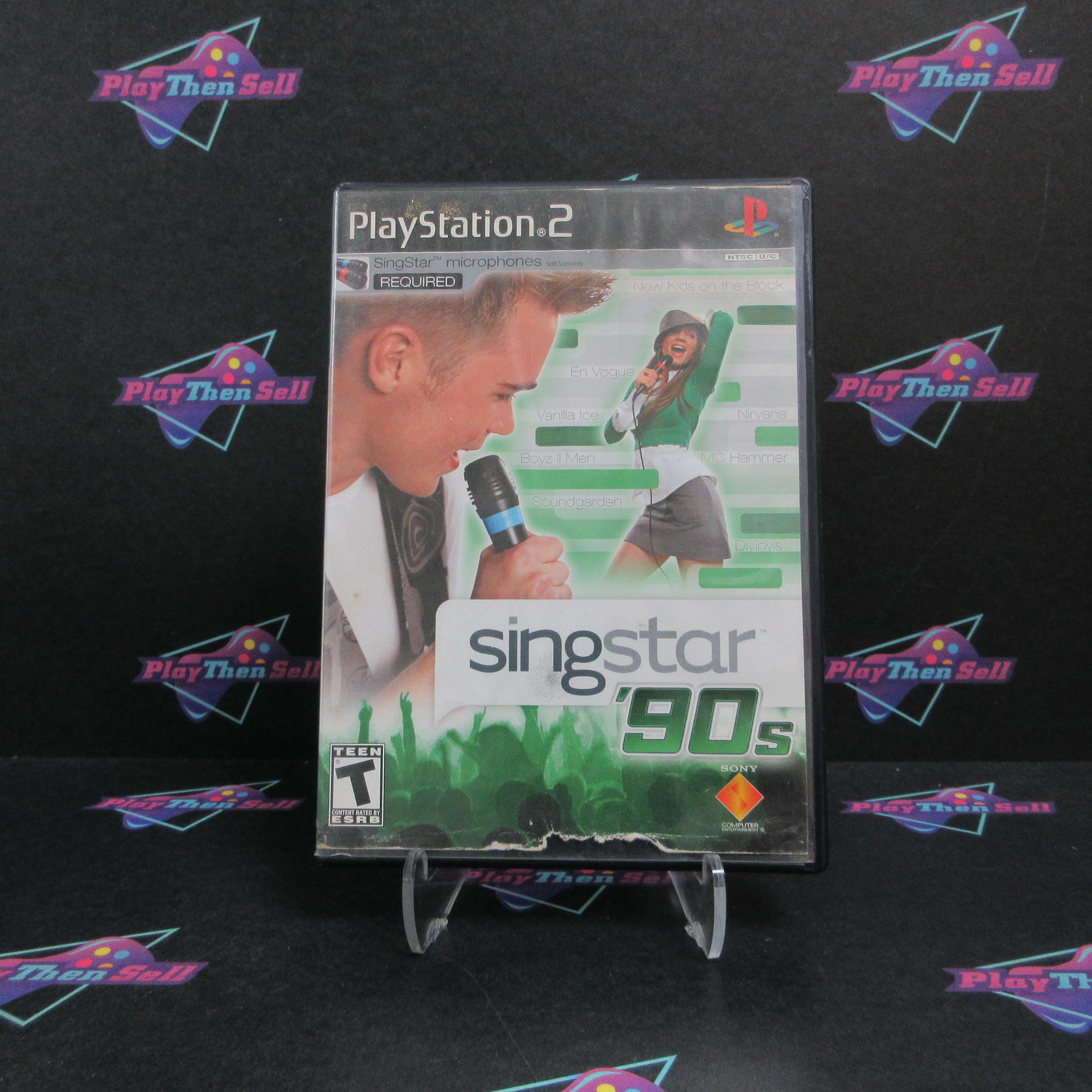 SingStar '90s PS2 PlayStation 2 AD Complete CIB - Very Good
