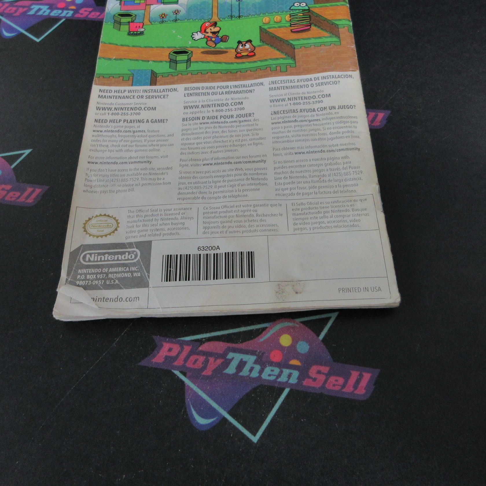 Super Paper Mario Nintendo Wii AD/MD Complete CIB - Very Good