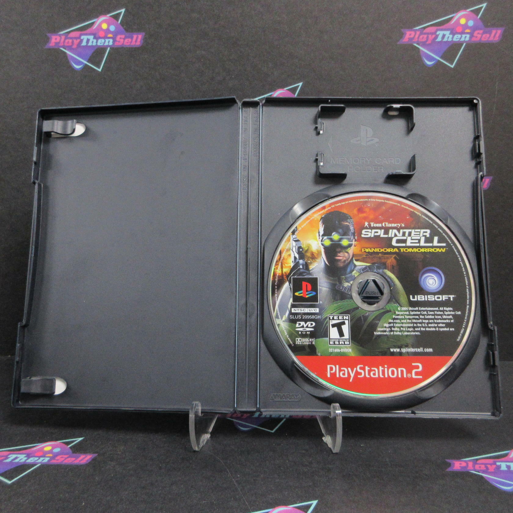 Splinter Cell Pandora Tomorrow PS2 PlayStation 2 GH Disc Rental Art AD/NM - Very Good