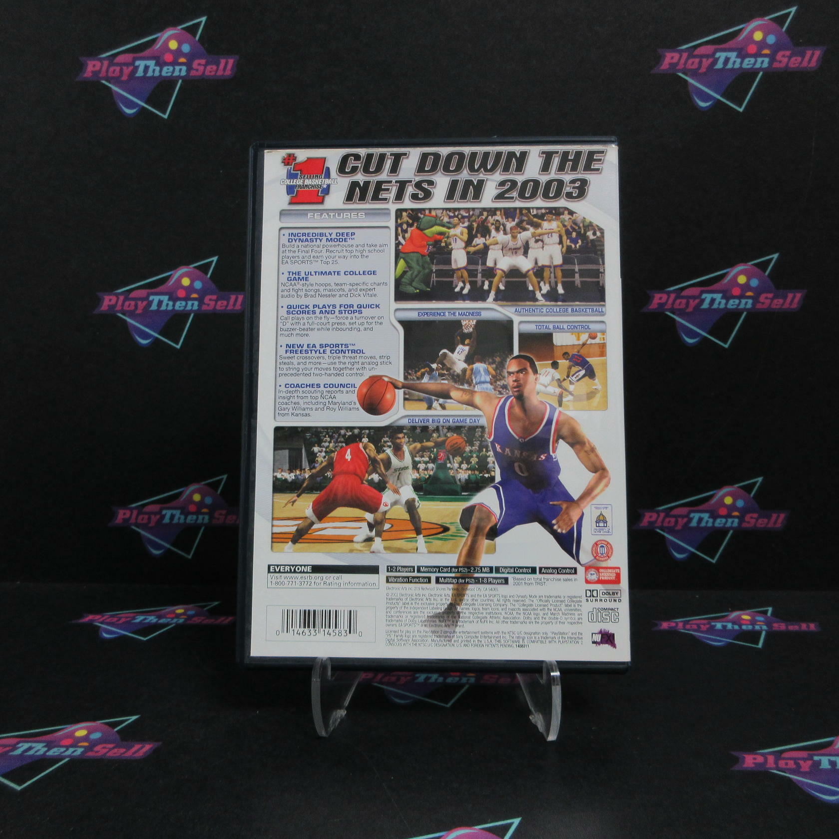 NCAA March Madness 2003 PS2 PlayStation 2 AD Complete CIB - Very Good