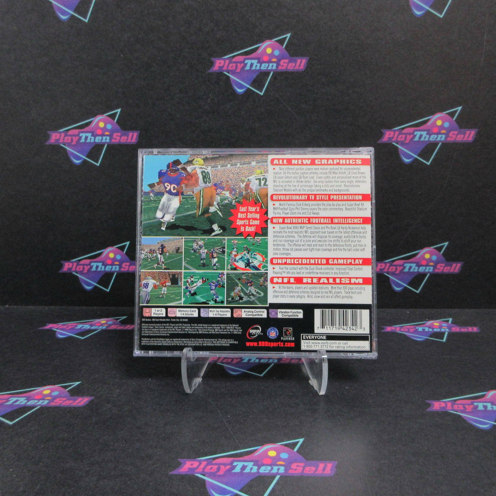 NFL GameDay 99 PS1 PlayStation 1 DD/NM - Very Good