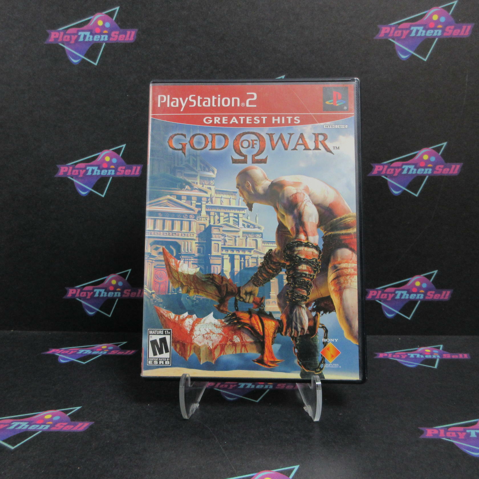 God of War GH PS2 PlayStation 2 AD + Reg Card Complete CIB - Very Good