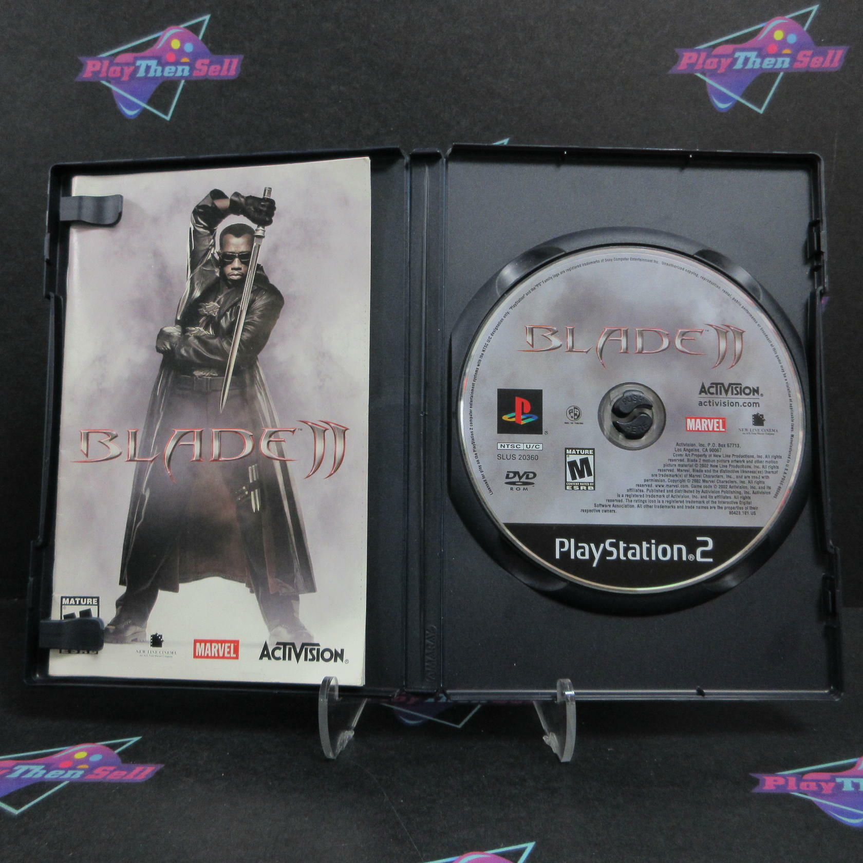 Blade 2 PS2 PlayStation 2 AD Complete CIB - Very Good