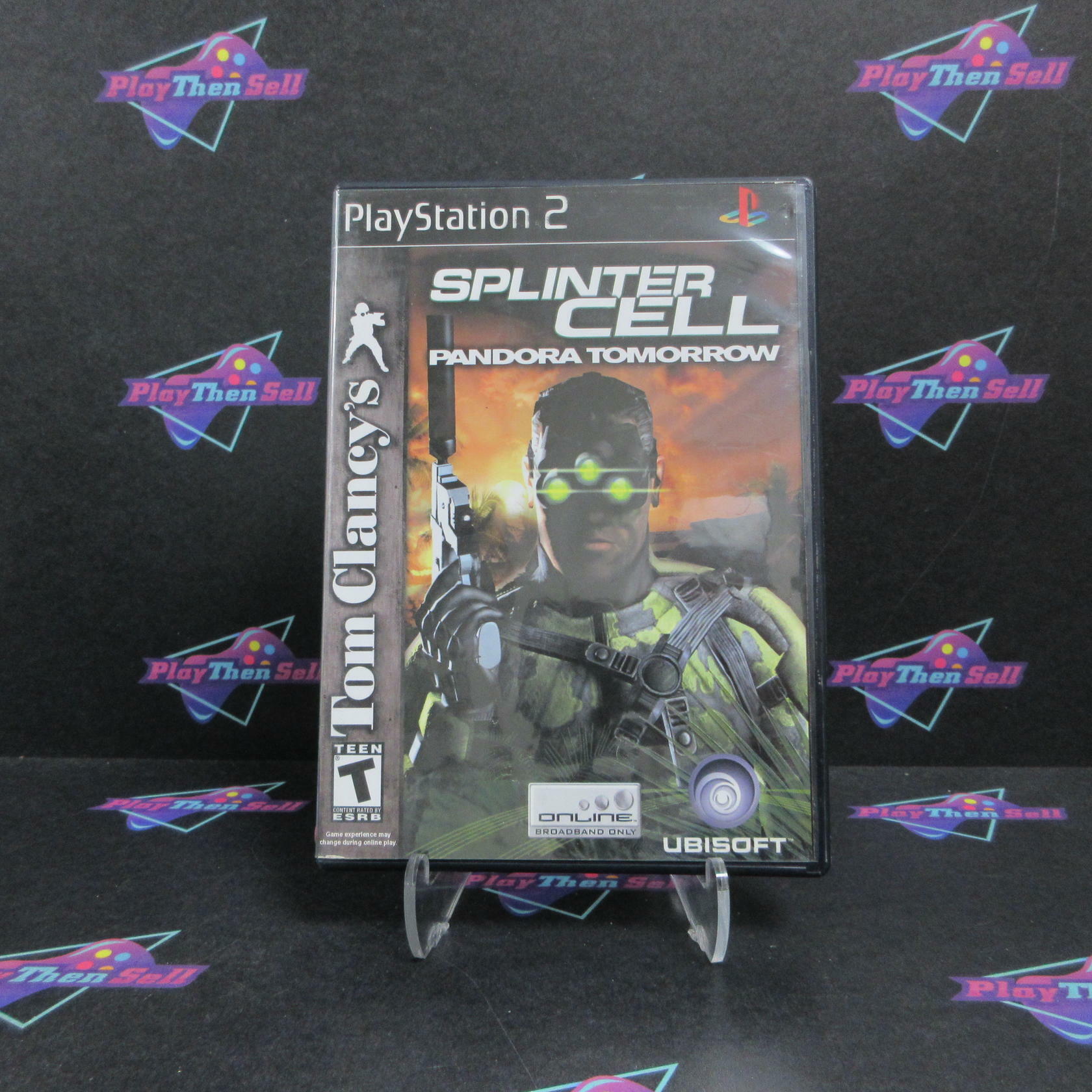 Splinter Cell Pandora Tomorrow PS2 PlayStation 2 GH Disc Rental Art AD/NM - Very Good