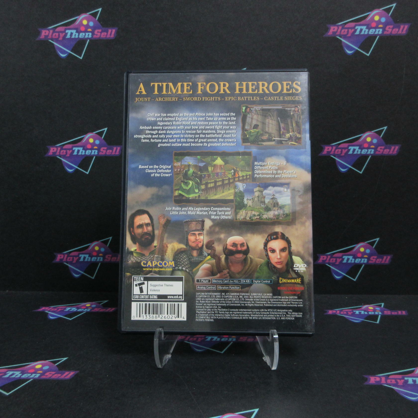 Robin Hood Defender of the Crown PS2 PlayStation 2 DD Complete CIB - Very Good