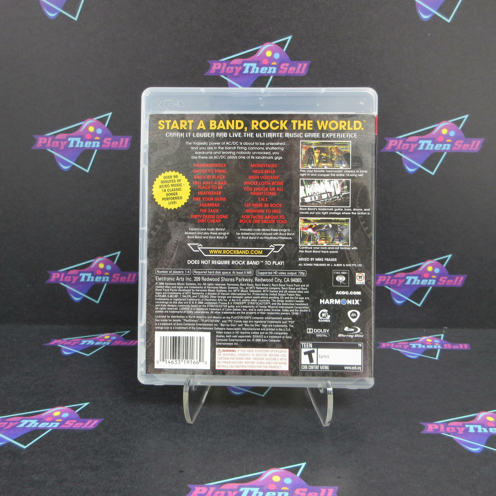 AC/DC Live Rock Band Track Pack PS3 PlayStation 3 - Like New