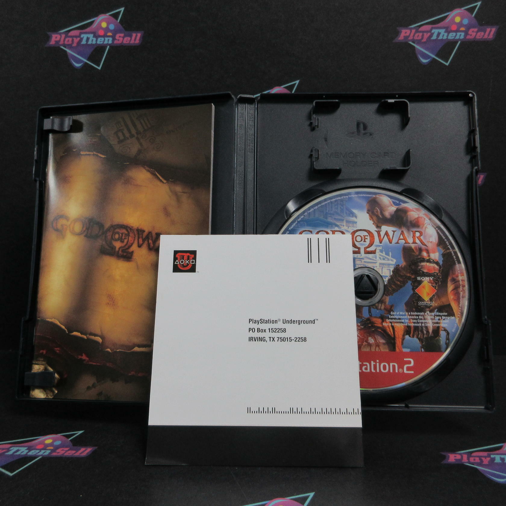 God of War GH PS2 PlayStation 2 AD + Reg Card Complete CIB - Very Good