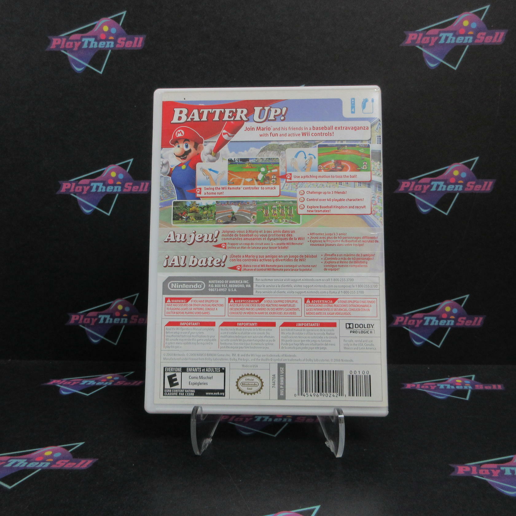 Mario Super Sluggers Nintendo Selects Nintendo Wii AD/NM - Very Good