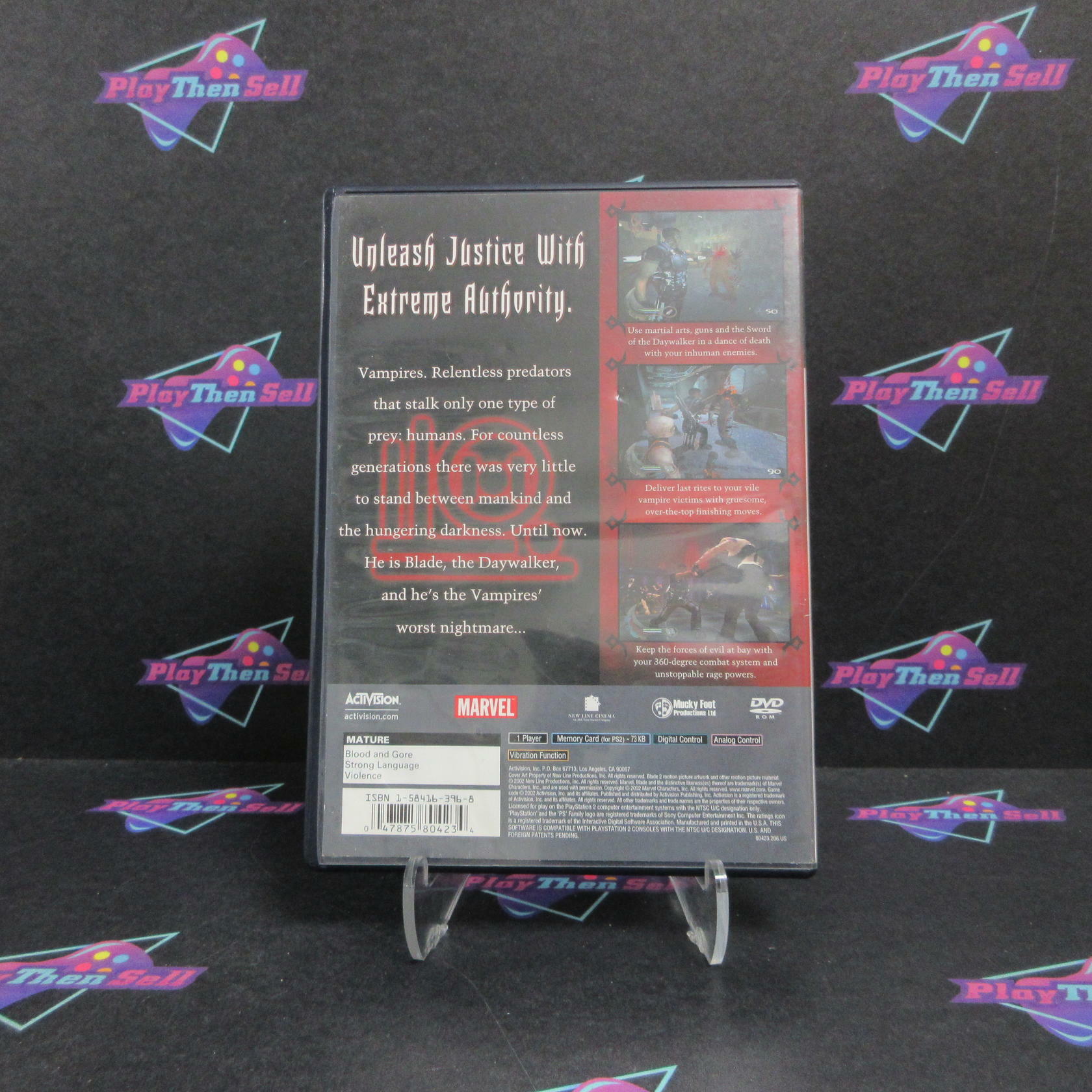 Blade 2 PS2 PlayStation 2 AD Complete CIB - Very Good