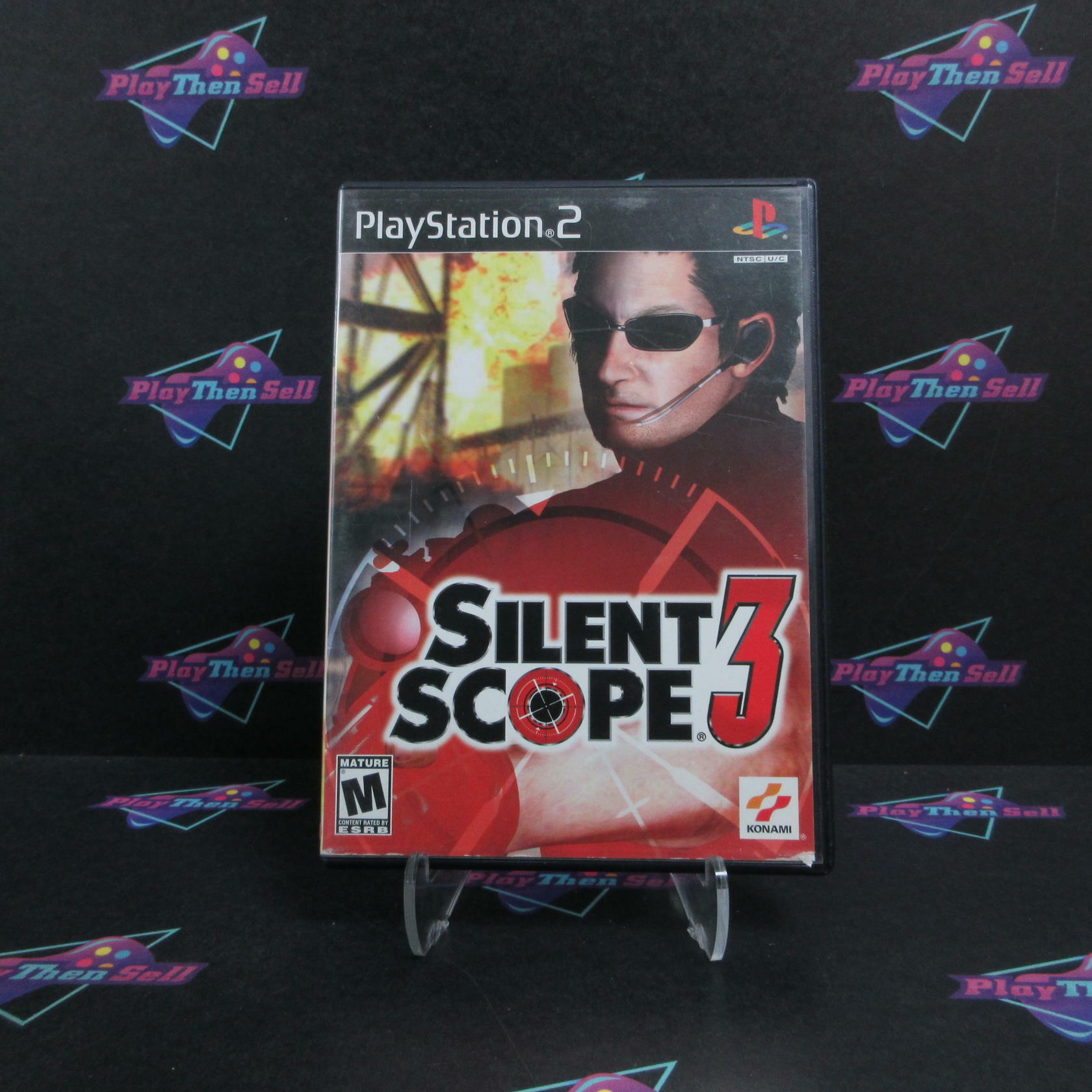 Silent Scope 3 PS2 PlayStation 2 AD/NM - Very Good