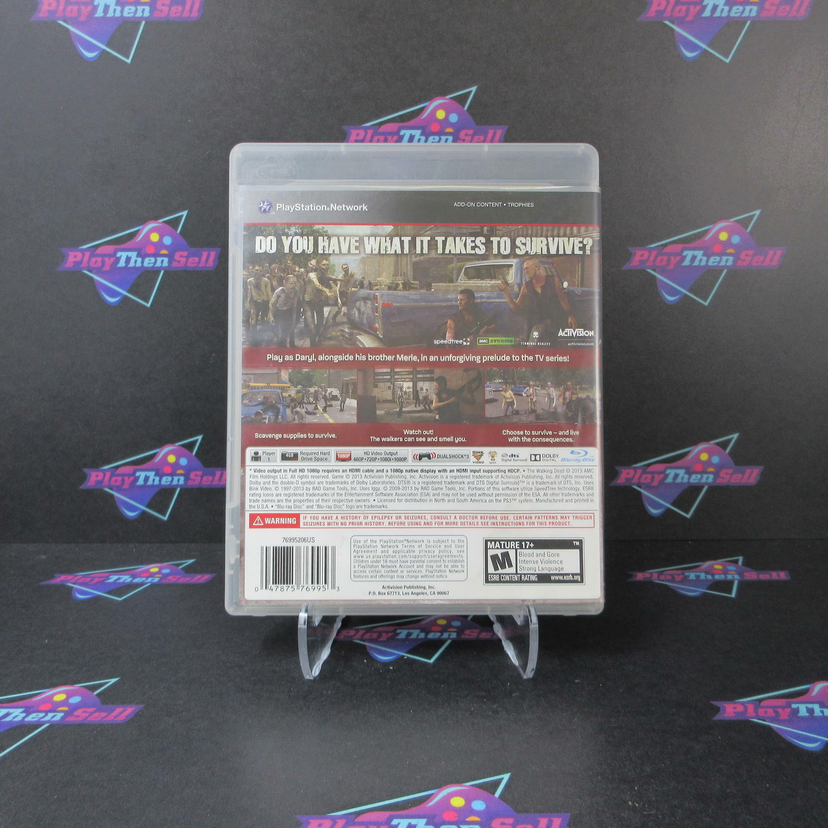 The Walking Dead Survival Instinct PS3 PlayStation 3 AD/NM - Very Good