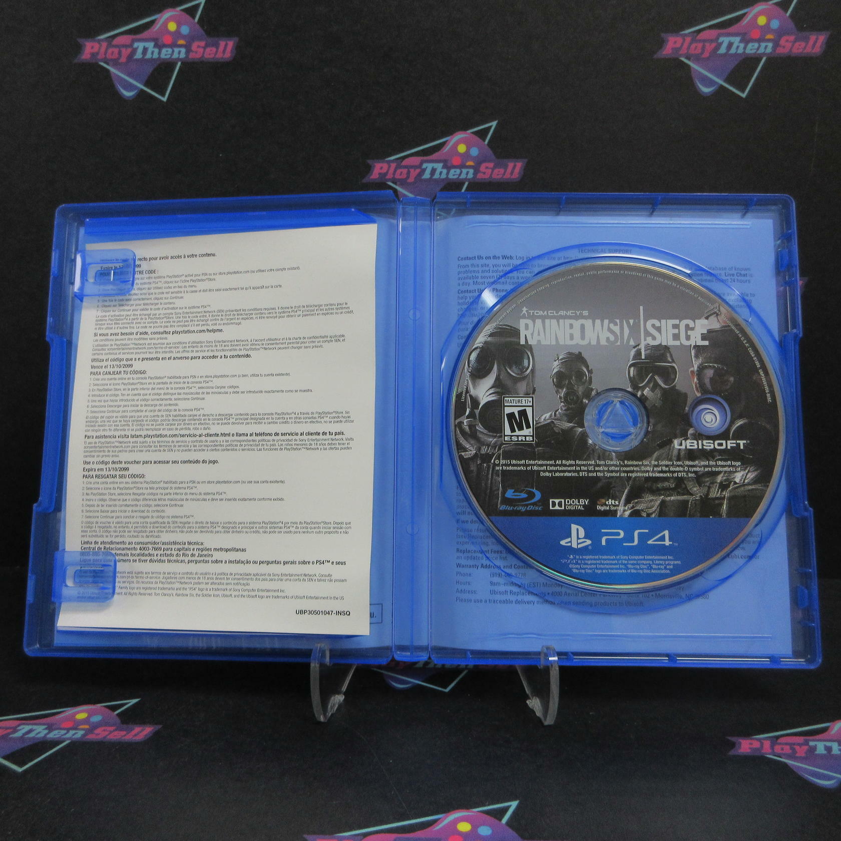 Rainbow Six Siege Gold Edition PS4 PlayStation 4 AD Complete CIB - Very Good