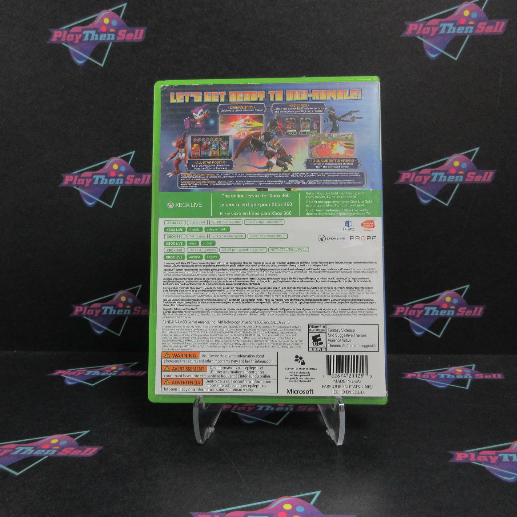 Digimon All-Star Rumble Xbox 360 AD Complete CIB - Very Good
