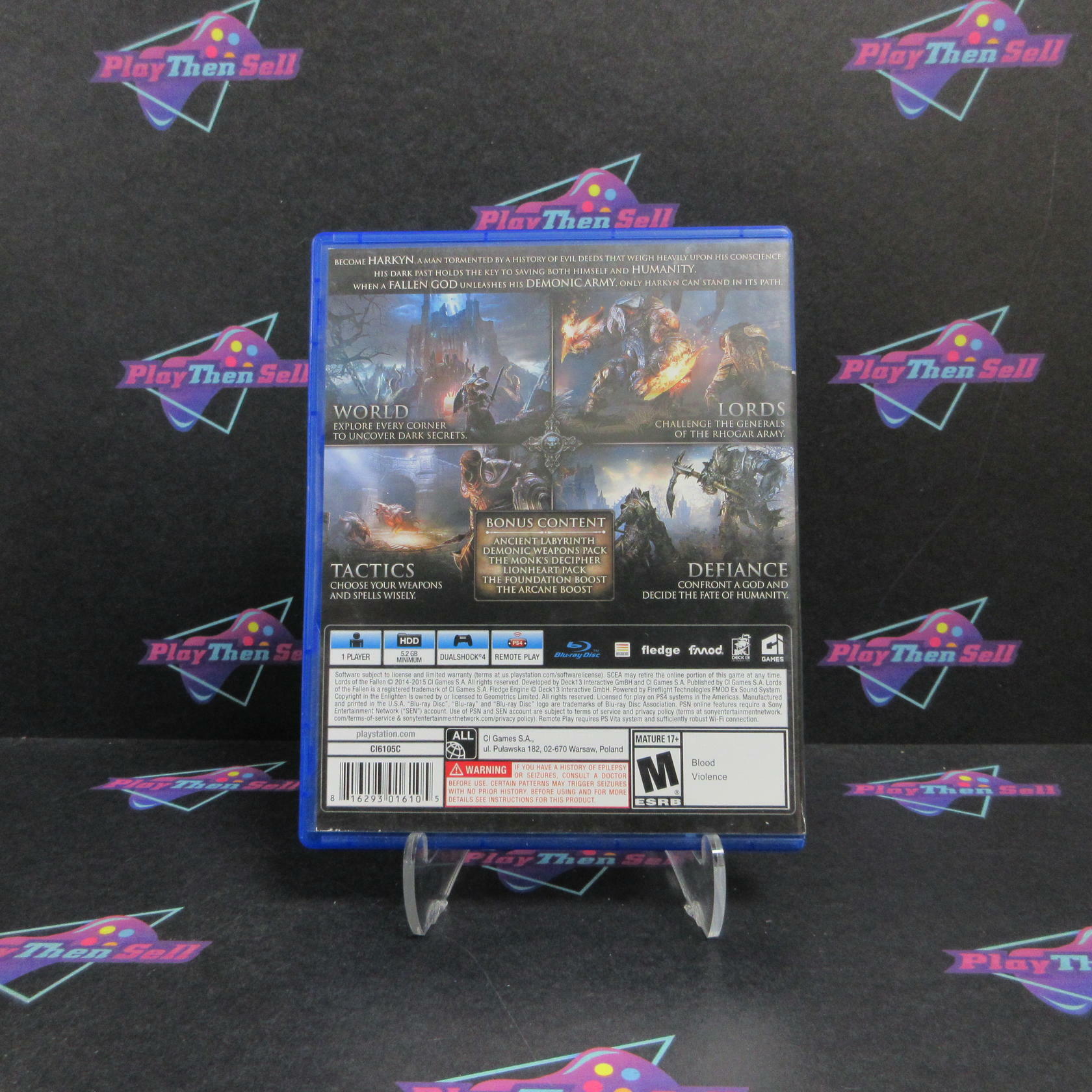 Lords of the Fallen Complete Edition PS4 PlayStation 4 AD Complete CIB - Very Good