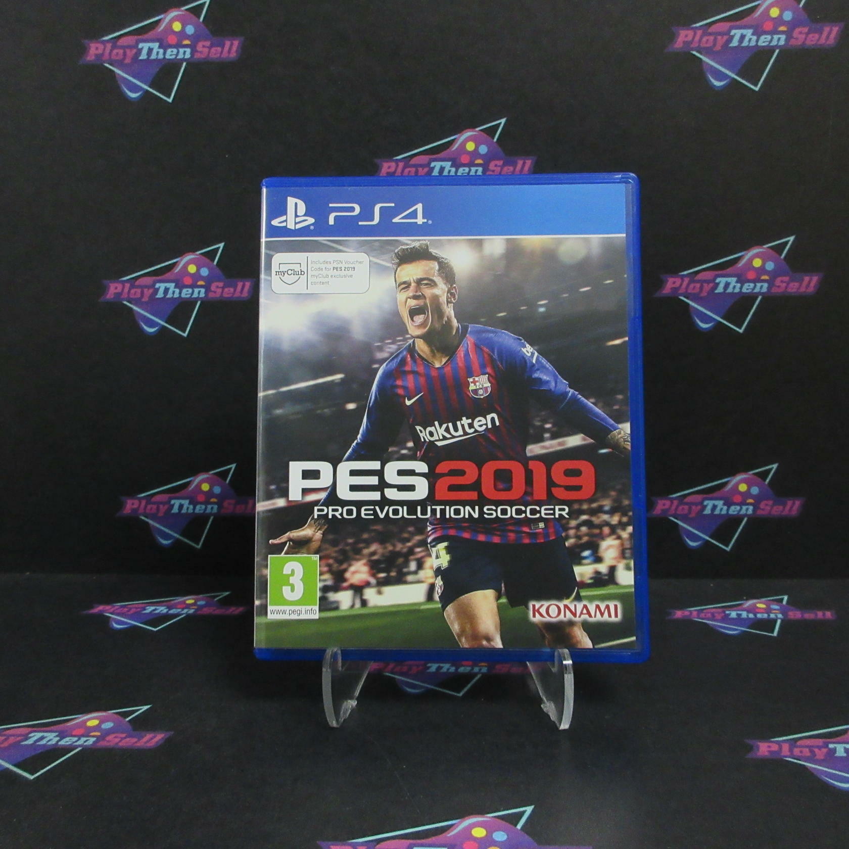 PES 2019 Pro Evolution Soccer PS4 PlayStation 4 PAL AD Complete CIB - Very Good
