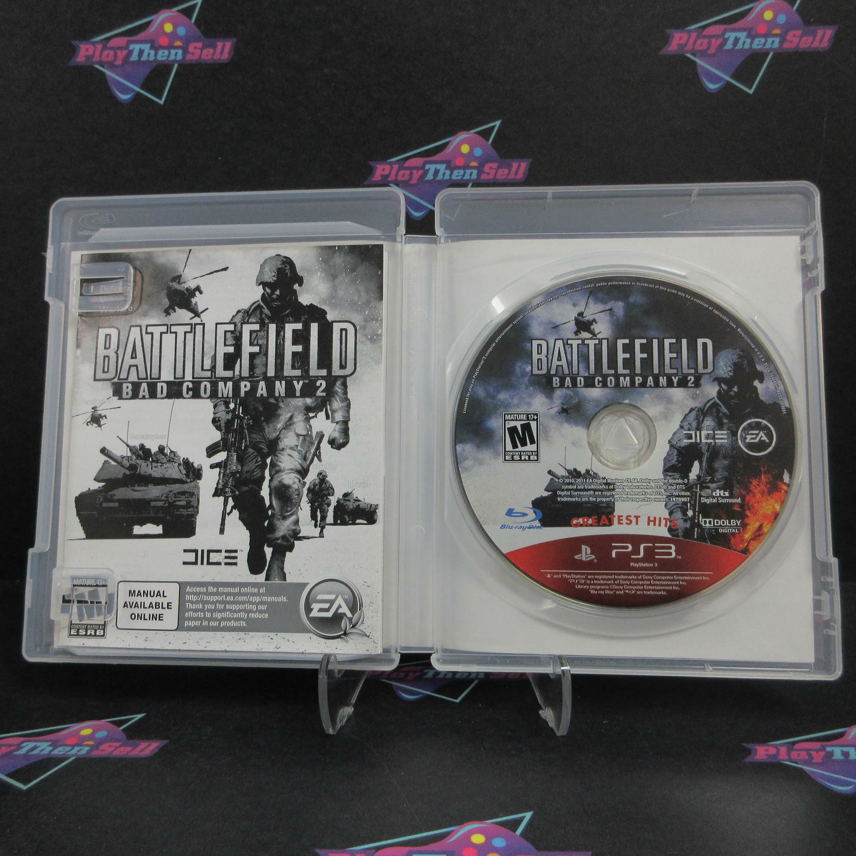 Battlefield Bad Company 2 GH PS3 PlayStation 3 AD Complete CIB - Very Good