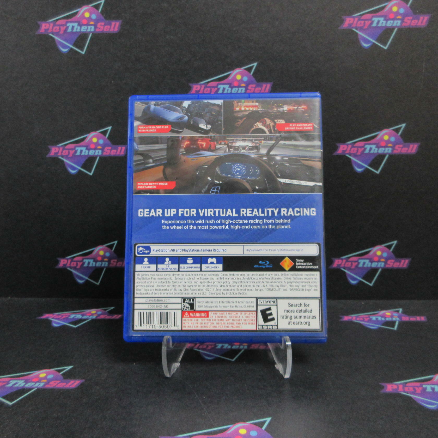 DriveClub PS4 PlayStation 4 PSVR AD - Very Good