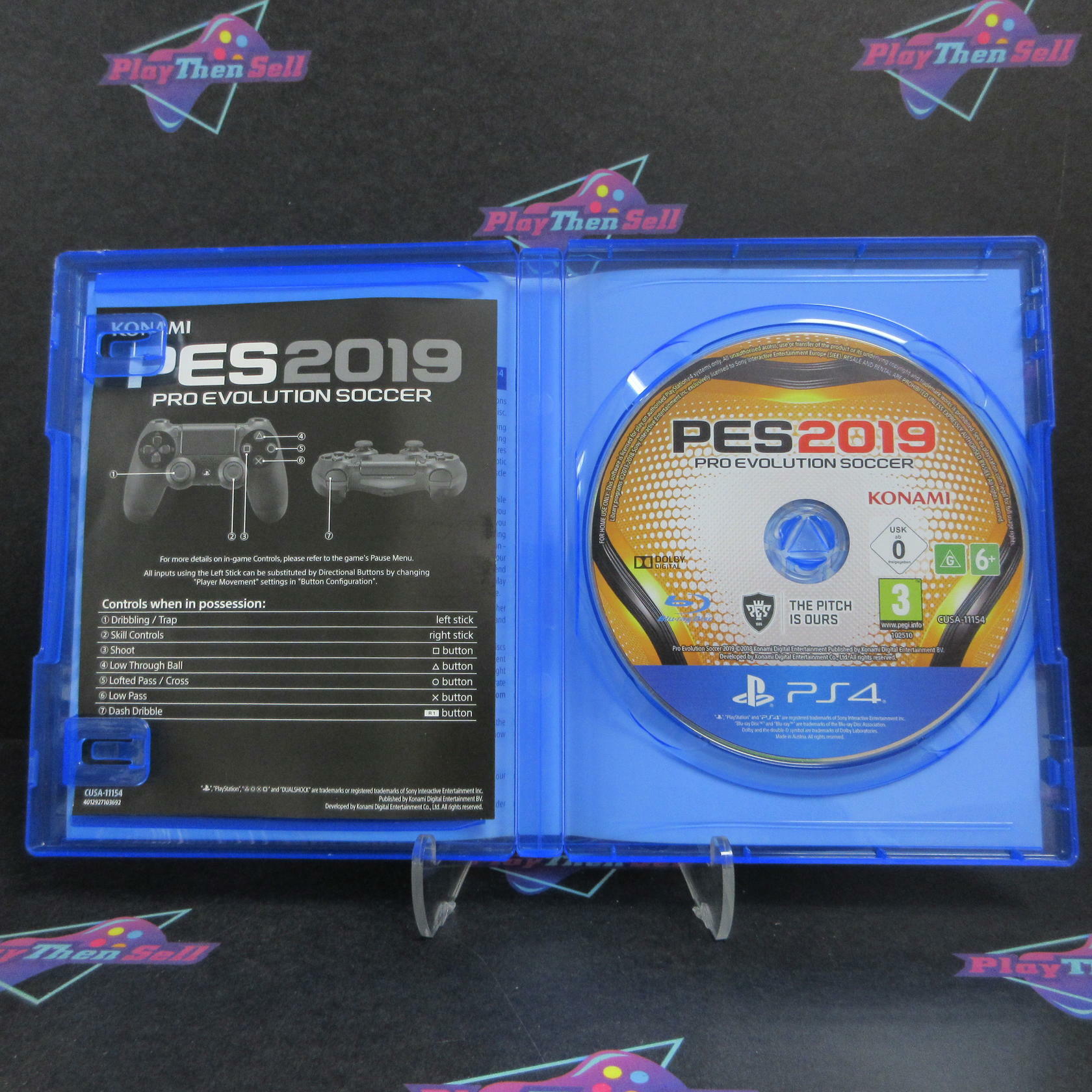 PES 2019 Pro Evolution Soccer PS4 PlayStation 4 PAL AD Complete CIB - Very Good