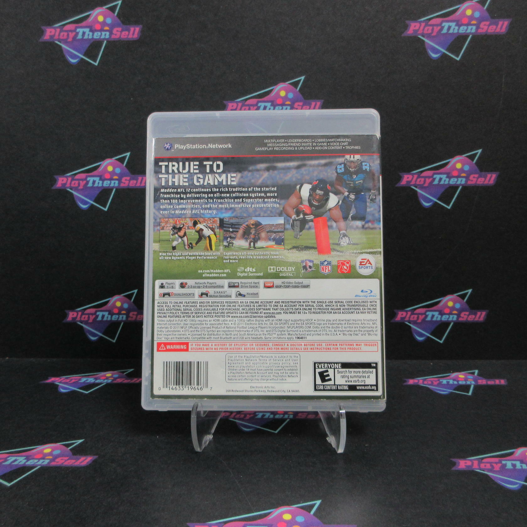 Madden NFL 12 PS3 PlayStation 3 AD/NM - Very Good