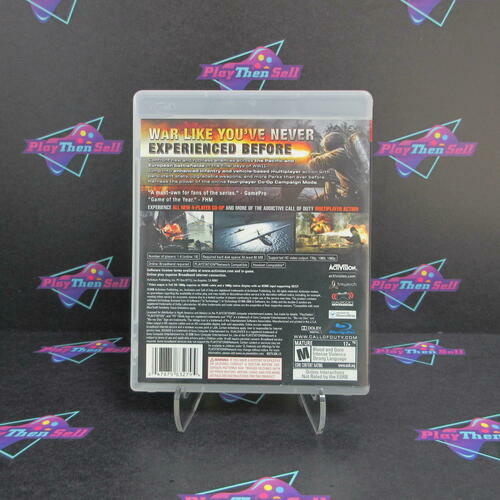 Call of Duty World at War PS3 PlayStation 3 DD Complete CIB - Very Good
