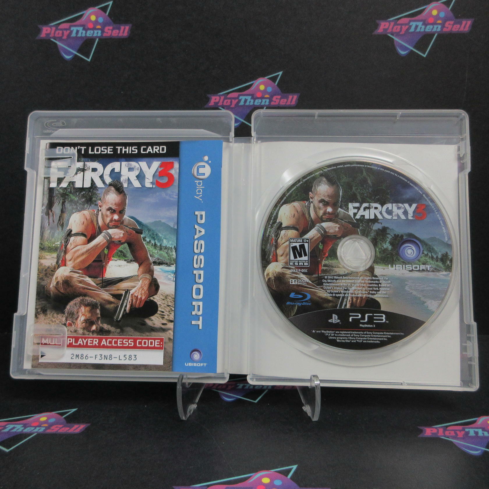 Far Cry 3 GameStop Edition PS3 PlayStation 3 AD Complete CIB - Very Good