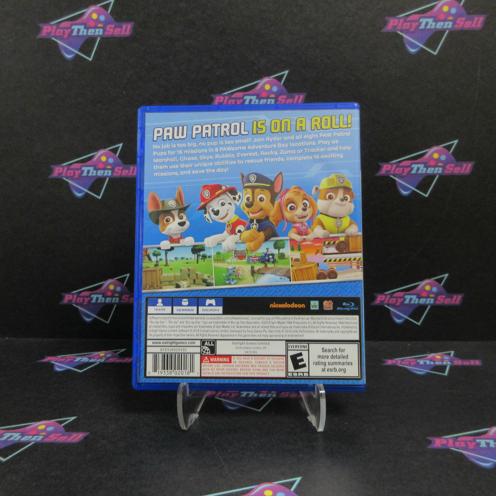 Paw Patrol On A Roll PS4 PlayStation 4 Complete - Excellent
