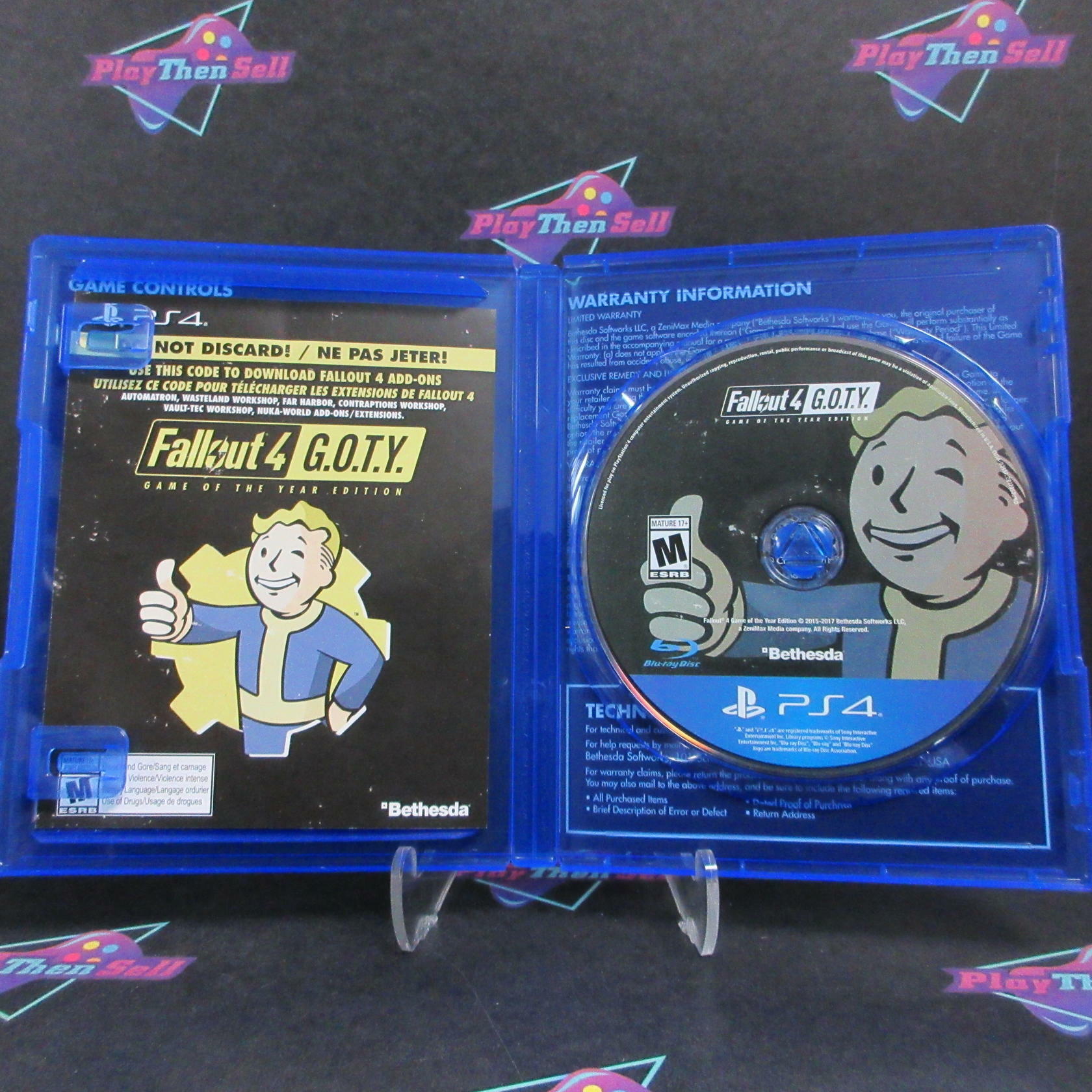 Fallout 4 GOTY Edition PS4 PlayStation 4 + Poster Complete - Excellent