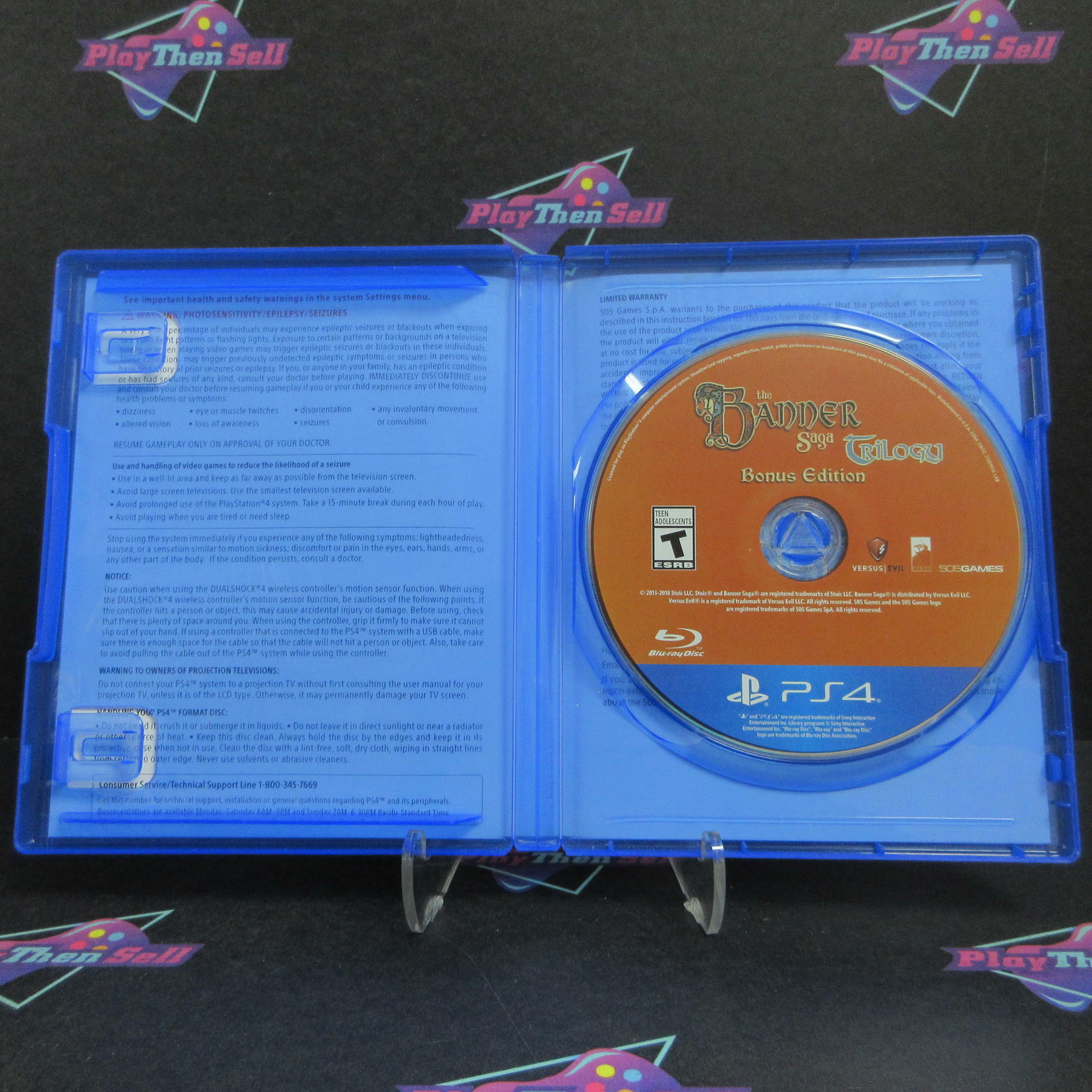 The Banner Saga Trilogy Bonus Edition PS4 PlayStation 4 AD - Very Good