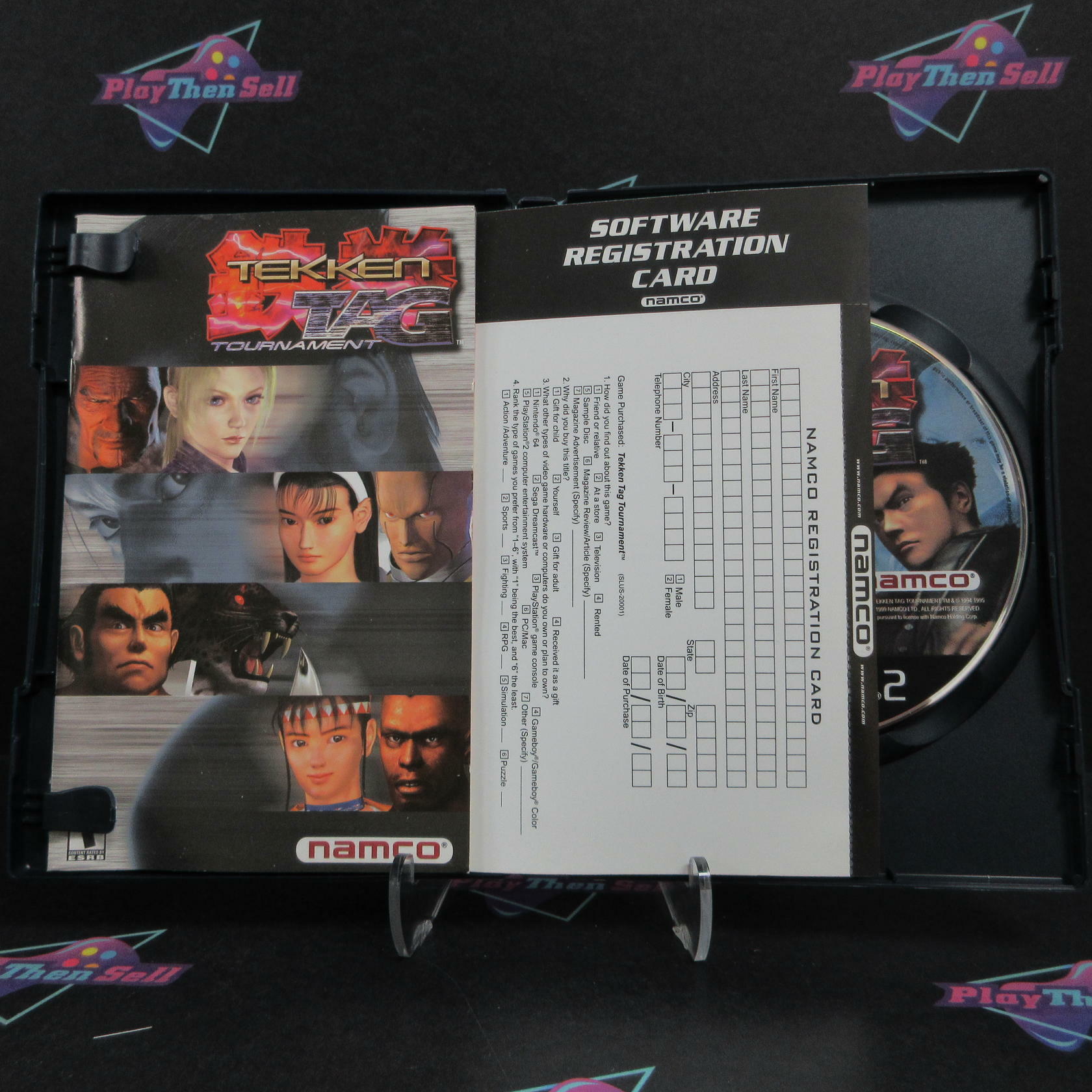 Tekken Tag Tournament PS2 PlayStation 2 + Reg Card Complete - Excellent