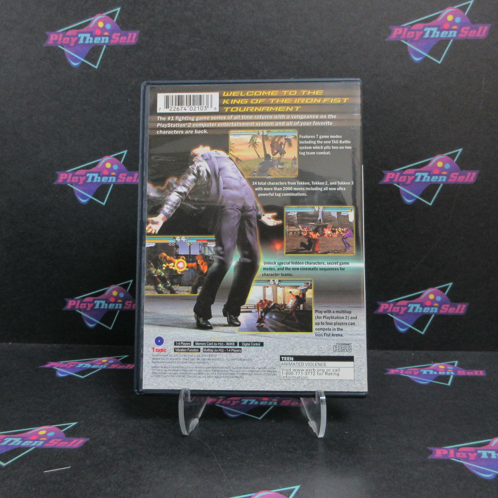 Tekken Tag Tournament PS2 PlayStation 2 + Reg Card Complete - Excellent