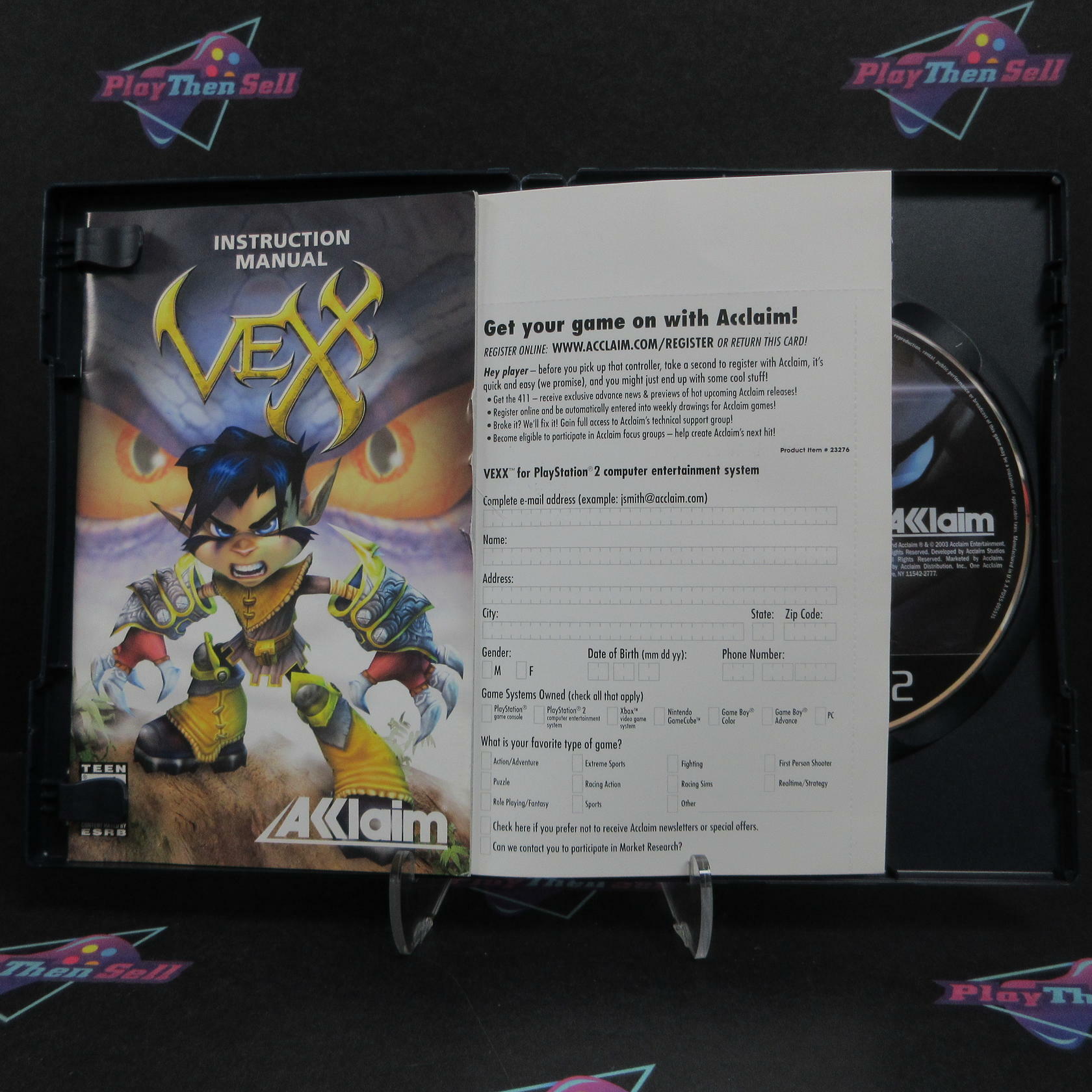 Vexx PS2 PlayStation 2 + Reg Card Complete - Excellent