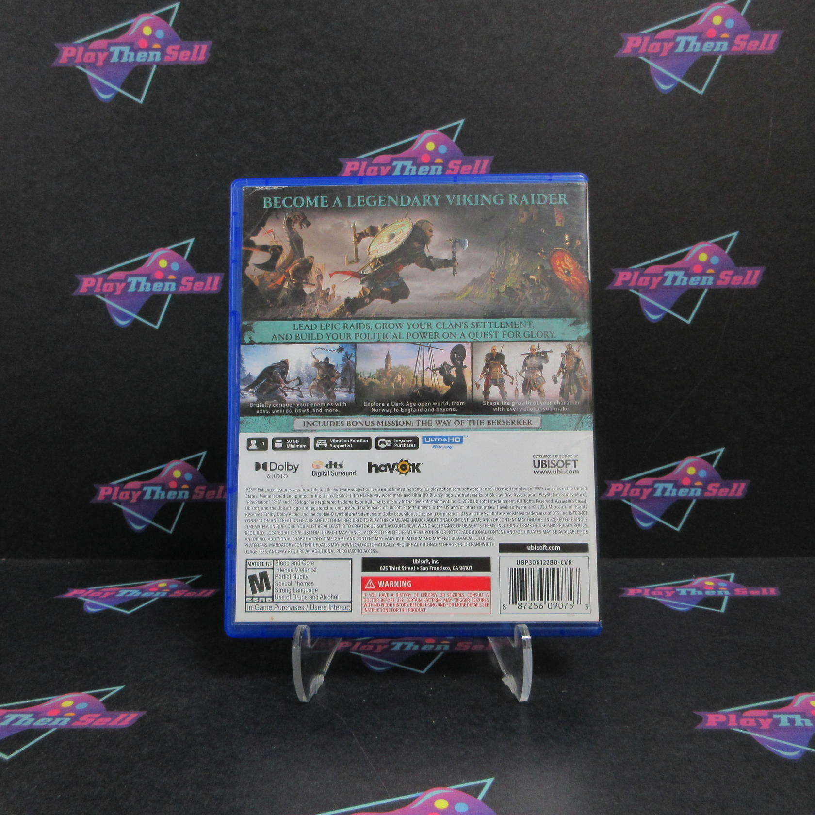 Assassin’s Creed Valhalla PS5 PlayStation 5 AD Complete CIB - Very Good