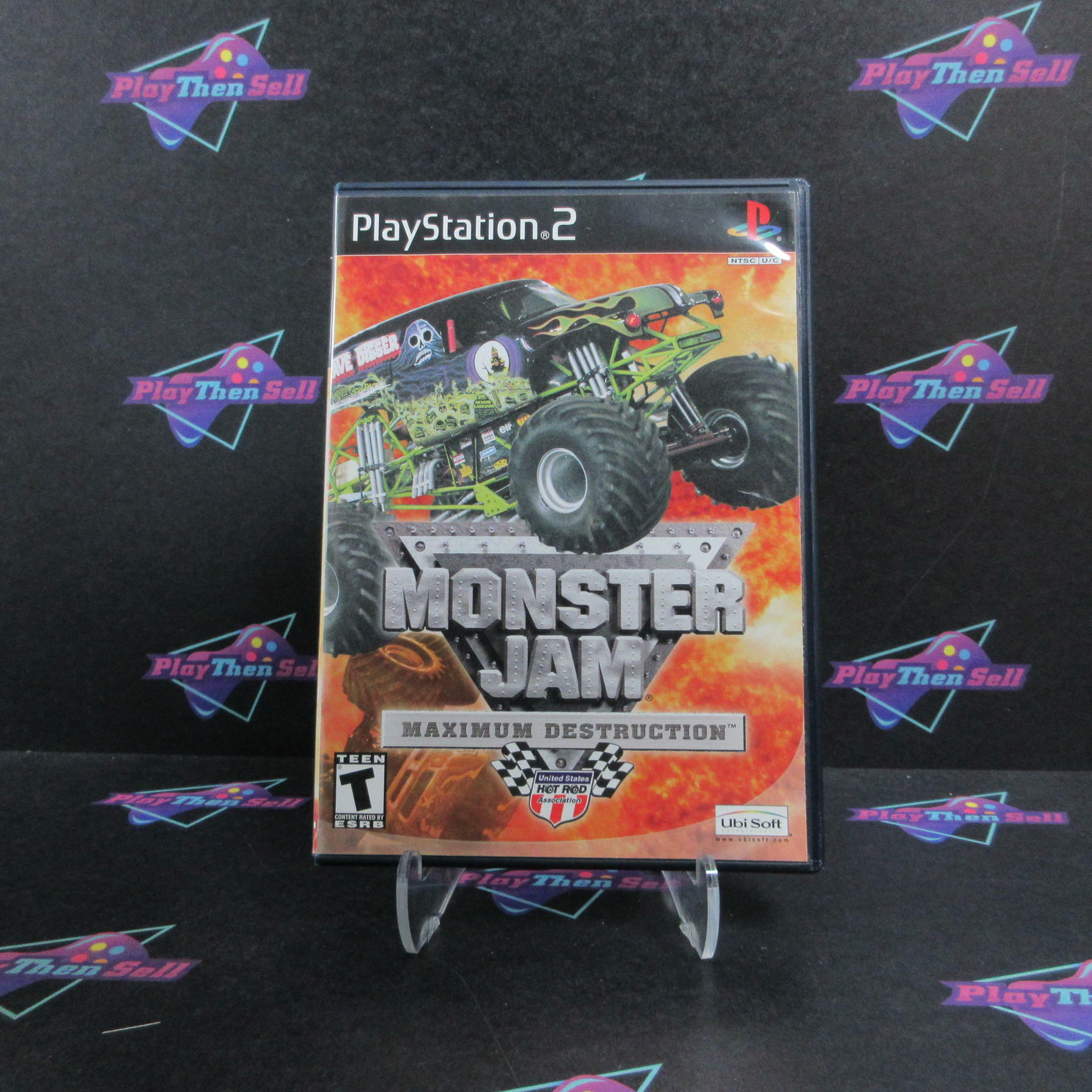 Monster Jam Maximum Destruction PS2 PlayStation 2 + Reg Card CIB - Excellent
