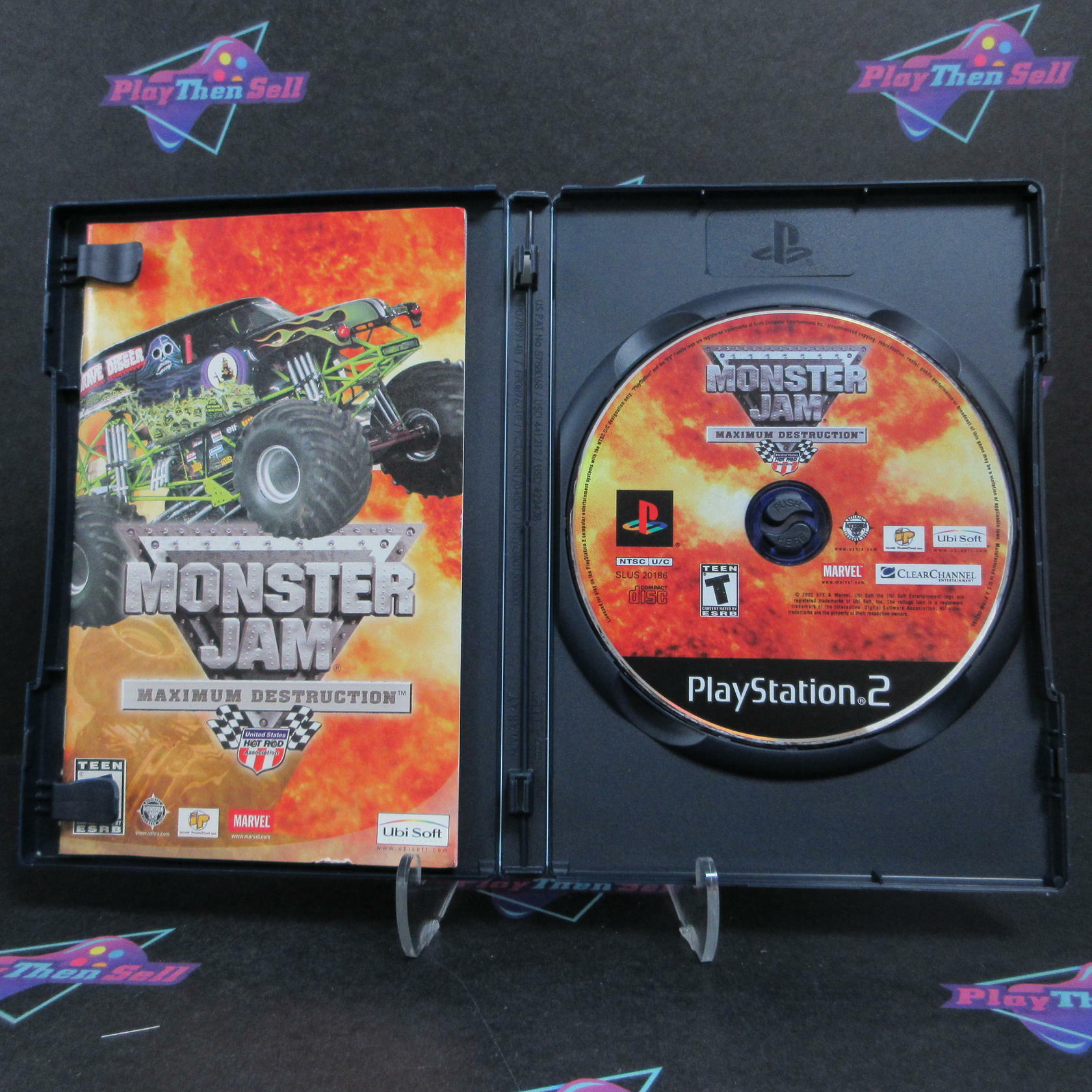 Monster Jam Maximum Destruction PS2 PlayStation 2 + Reg Card CIB - Excellent