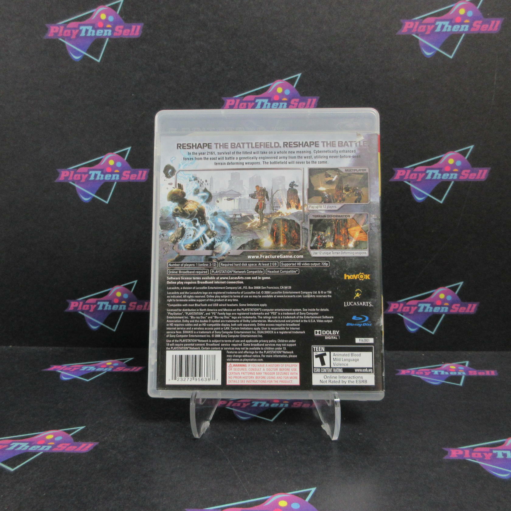 Fracture PS3 PlayStation 3 AD Complete CIB - Very Good