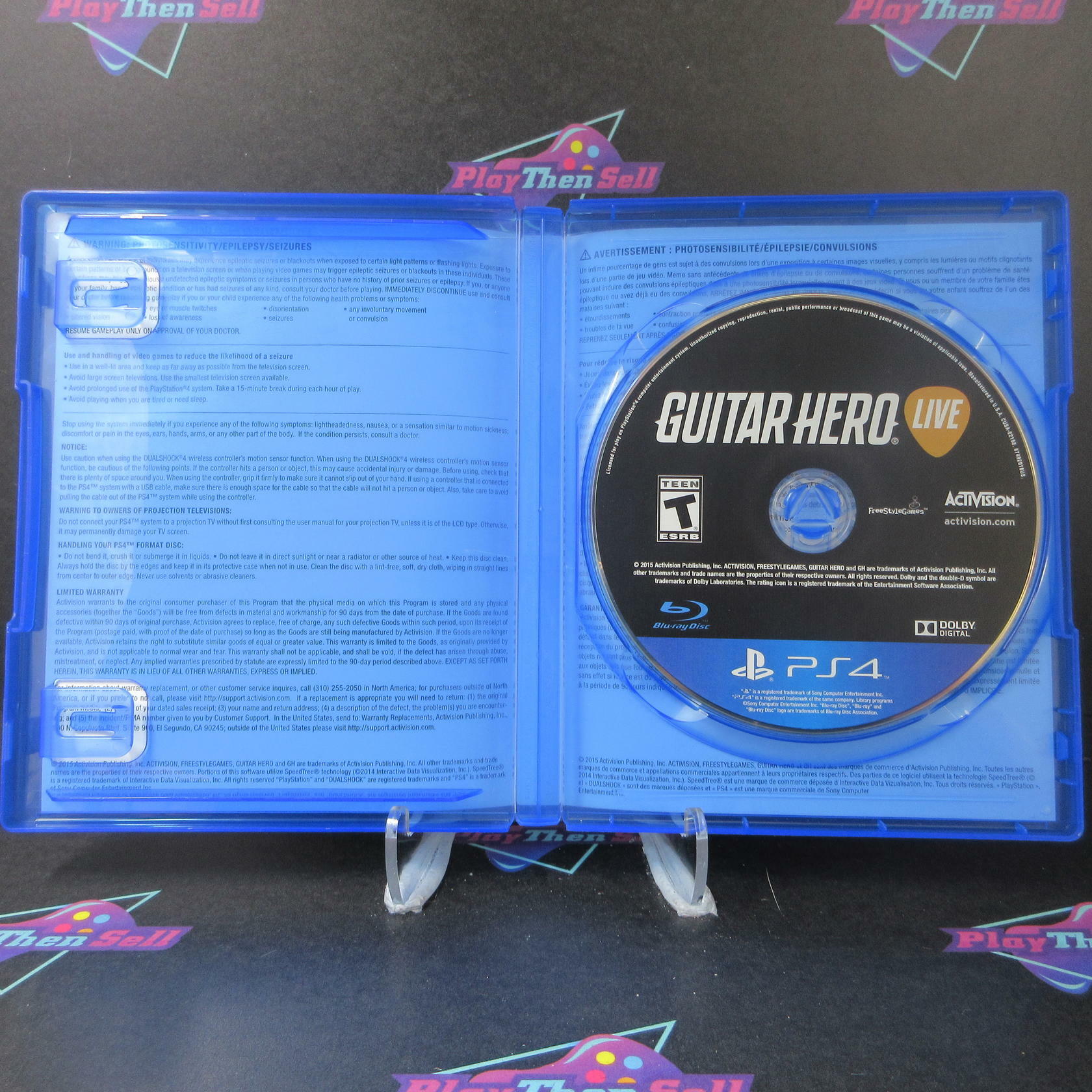 Guitar Hero Live PS4 PlayStation 4 AD Complete CIB - Very Good