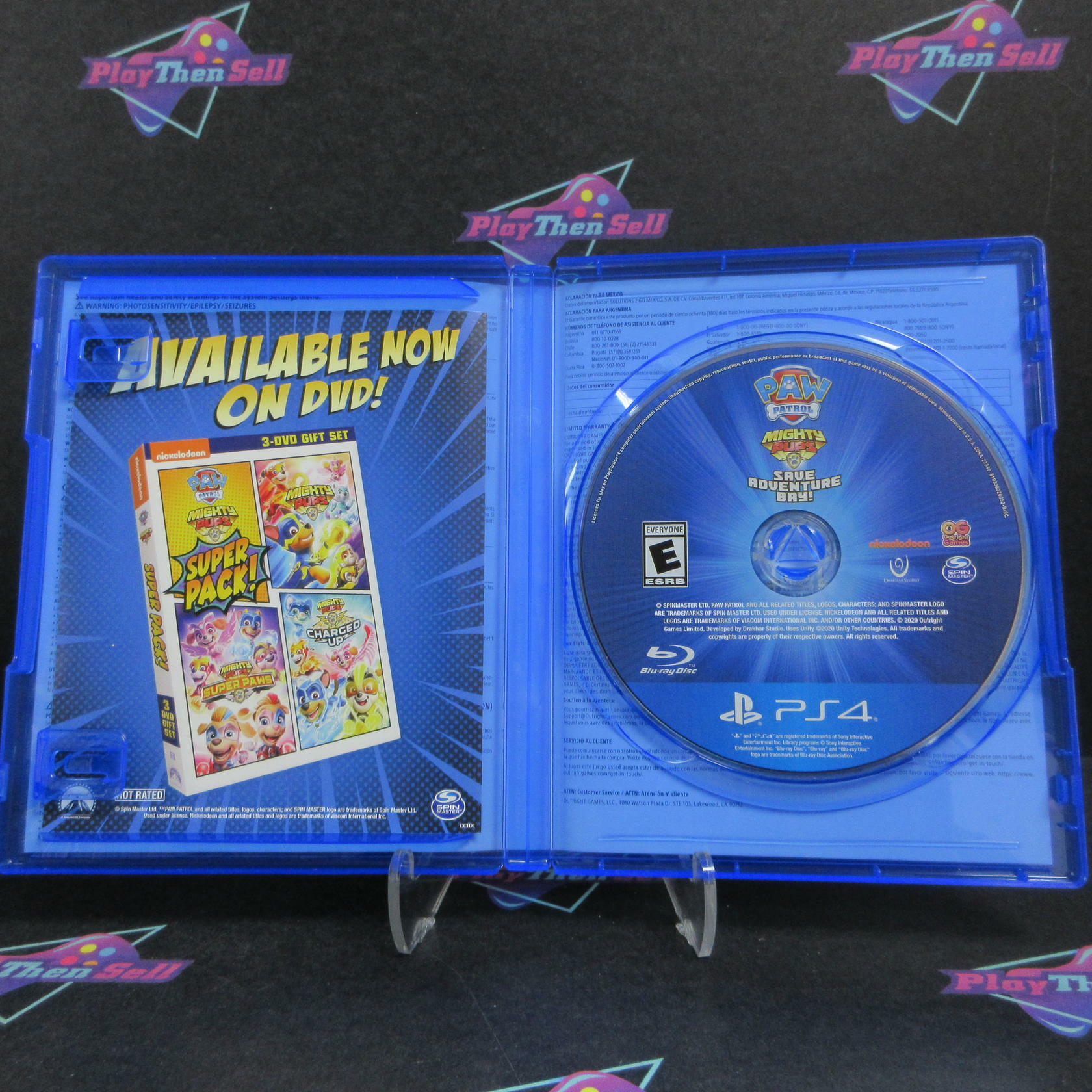 Paw Patrol Mighty Pups Save Adventure Bay PS4 PlayStation 4 Complete - Excellent