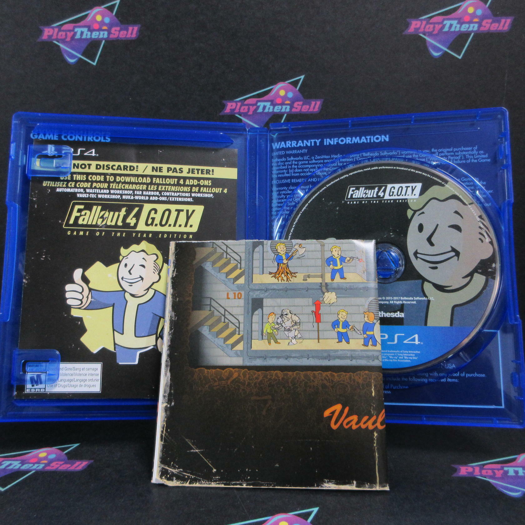 Fallout 4 GOTY Edition PS4 PlayStation 4 + Poster Complete - Excellent