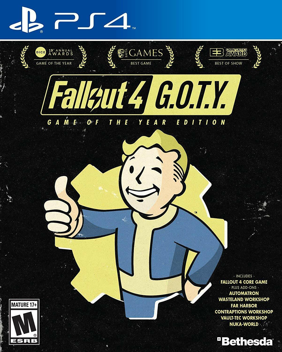 Fallout 4 GOTY Edition PS4 PlayStation 4 + Poster Complete - Excellent