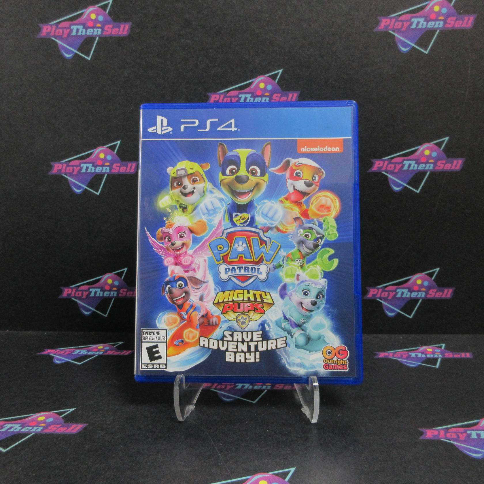 Paw Patrol Mighty Pups Save Adventure Bay PS4 PlayStation 4 Complete - Excellent