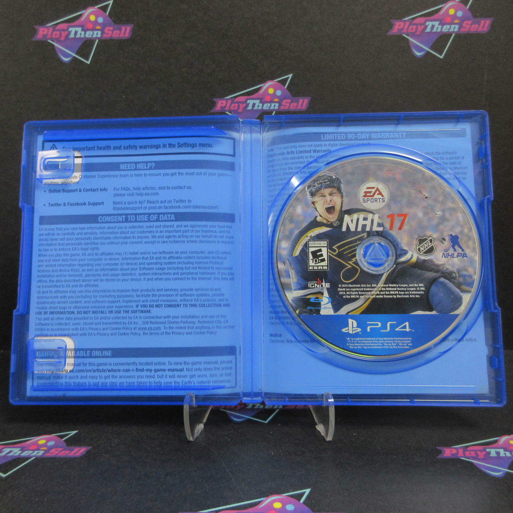 NHL 17 PS4 PlayStation 4 AD/DD - Very Good
