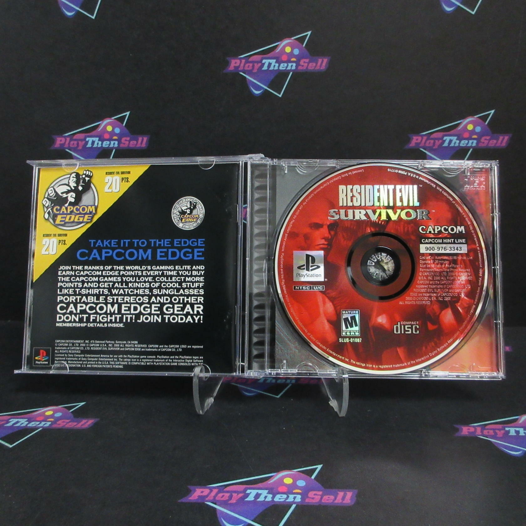 Resident Evil Survivor PS1 PlayStation 1 + Reg Card Complete - Excellent
