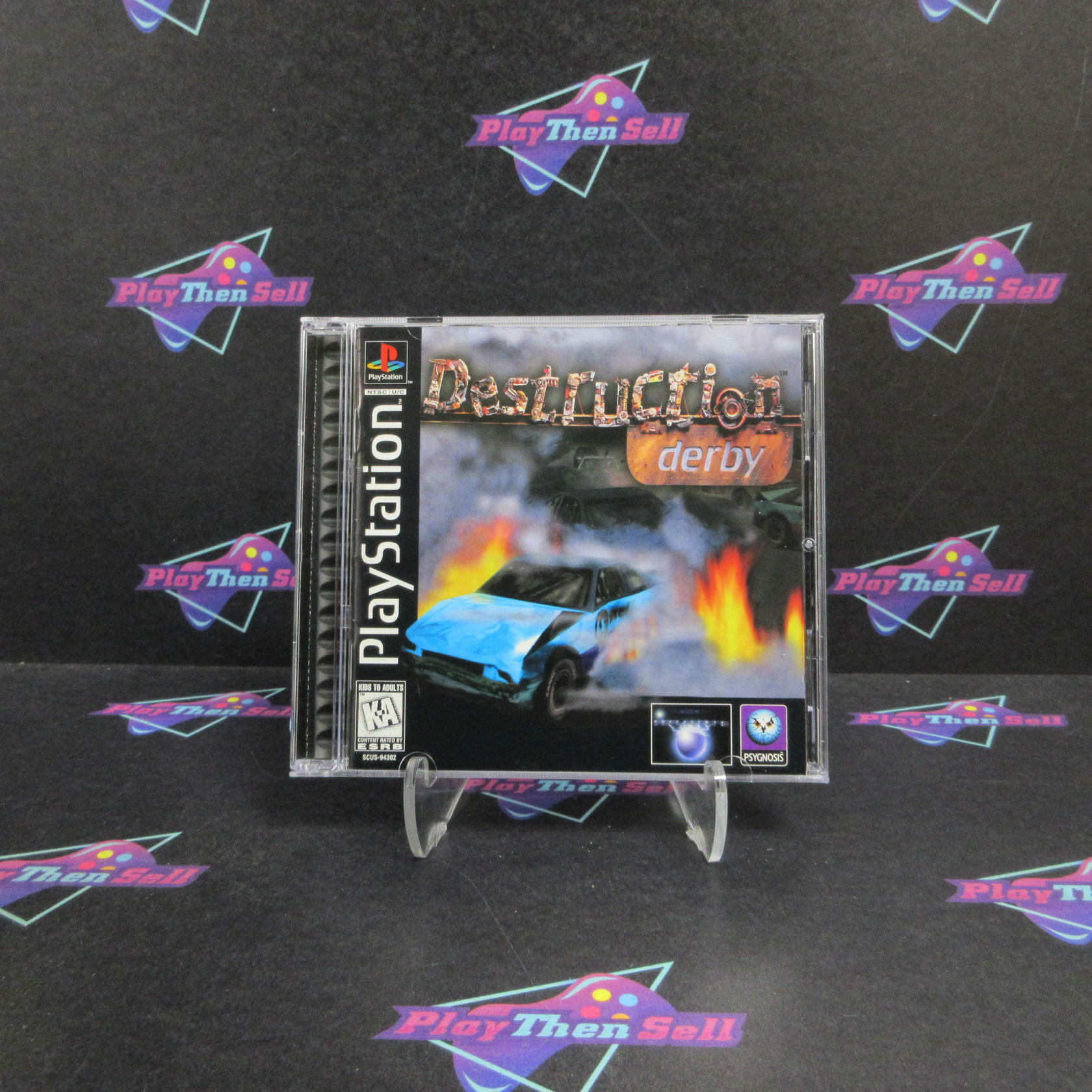 Destruction Derby PS1 PlayStation 1 + Reg Card Complete - Excellent