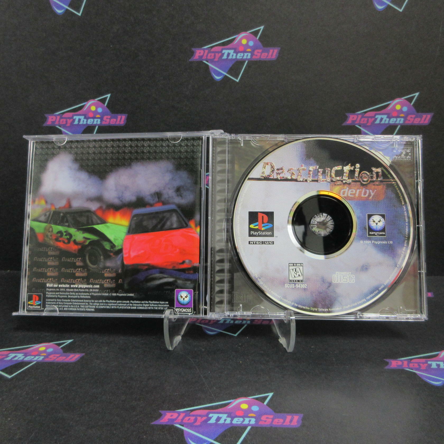 Destruction Derby PS1 PlayStation 1 + Reg Card Complete - Excellent