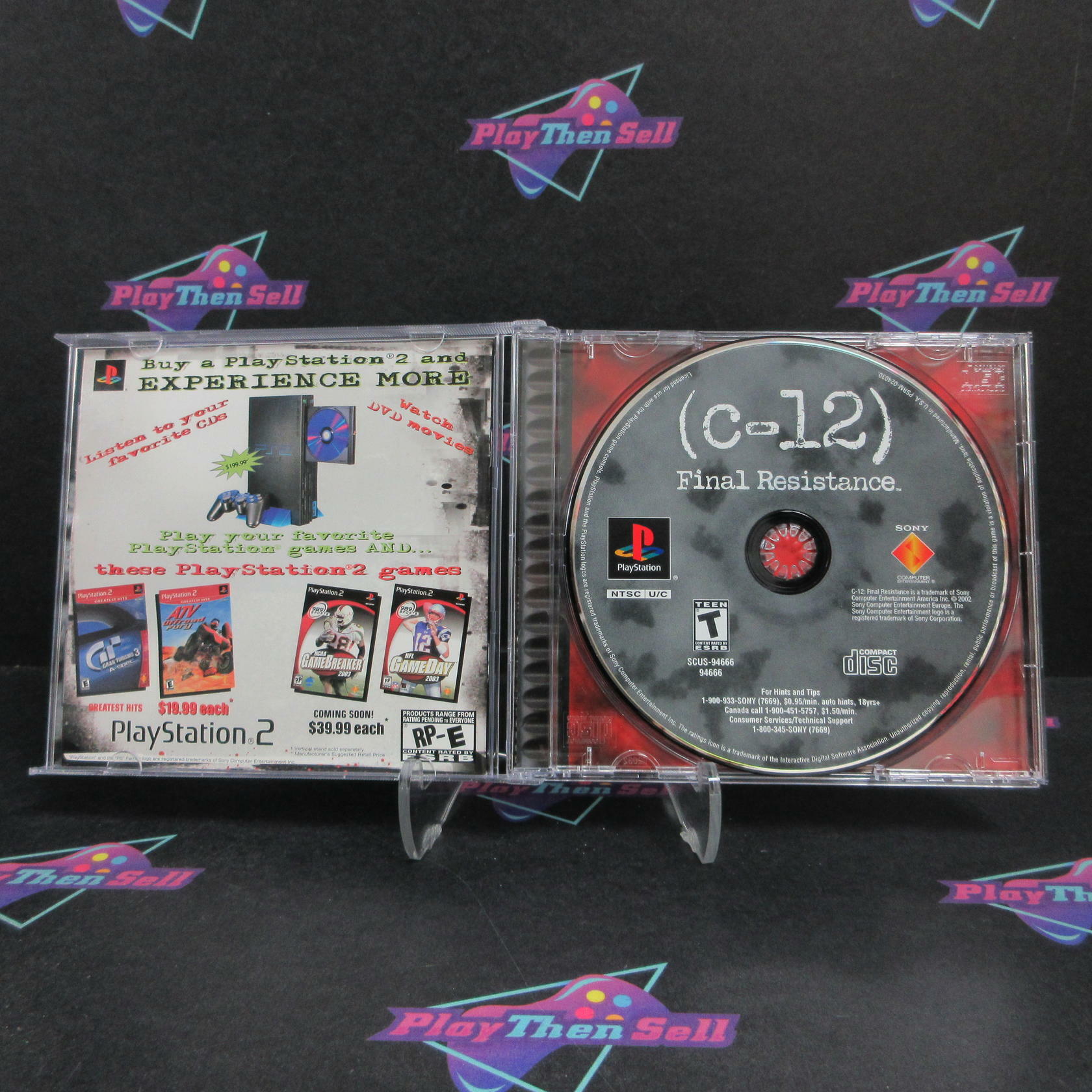 C-12 Final Resistance PS1 PlayStation 1 Complete - Excellent