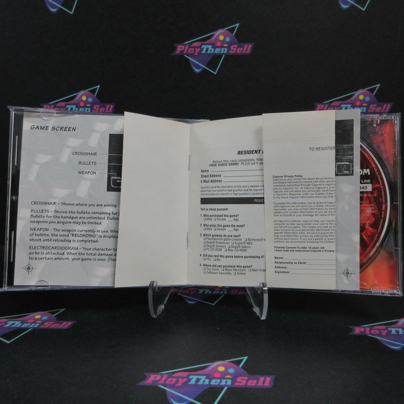 Resident Evil Survivor PS1 PlayStation 1 + Reg Card Complete - Excellent