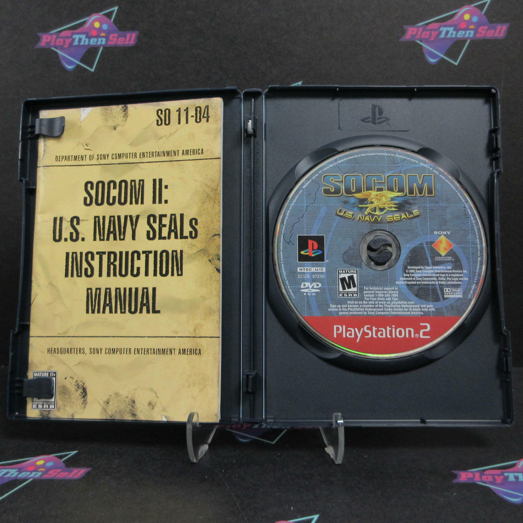 SOCOM II 2 US Navy Seals PS2 PlayStation 2 GH Complete - Excellent