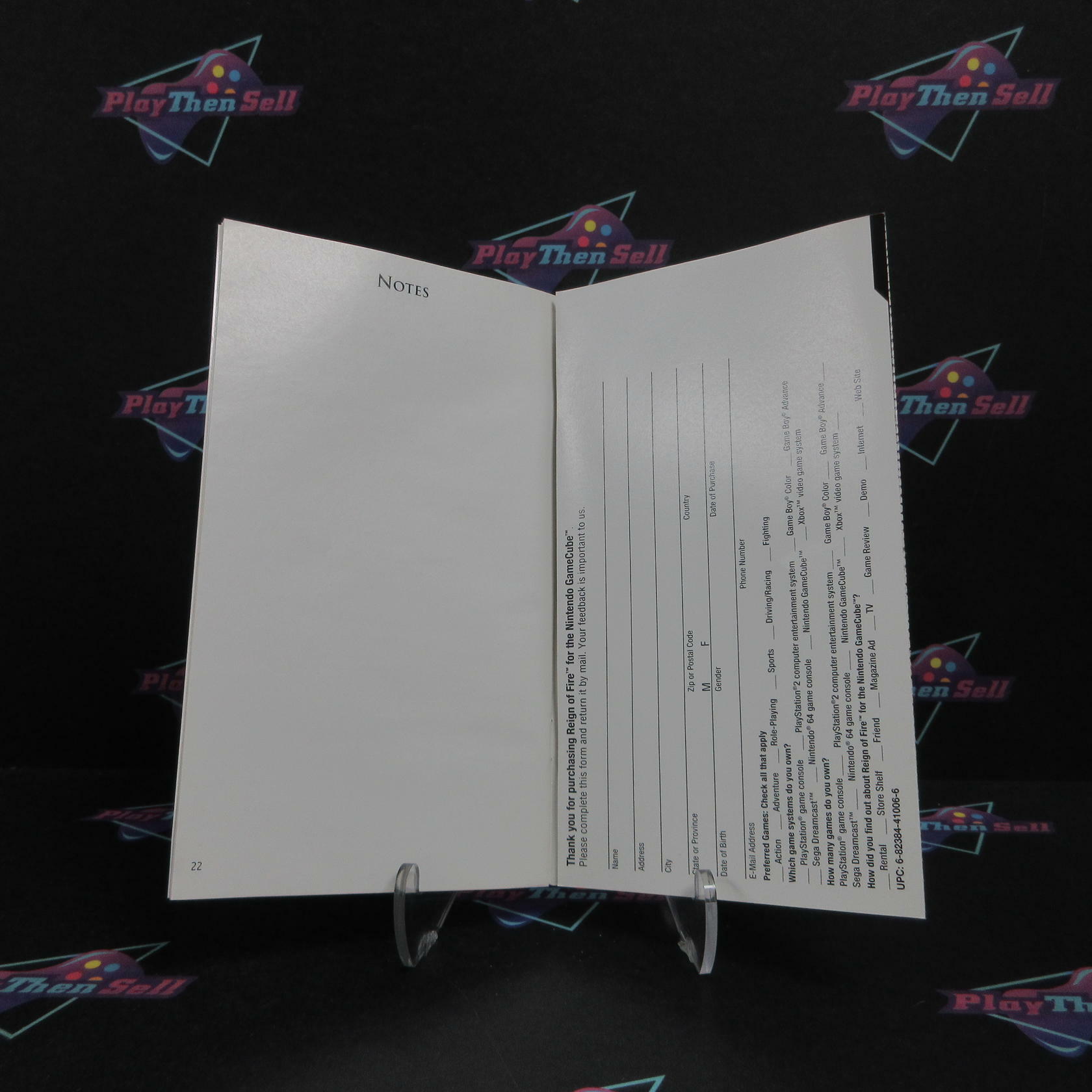 Reign of Fire Nintendo GameCube + Reg Card Complete - Refurbished